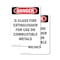 Signmission D-Class Fire Extinguisher For Danger Sign, Vinyl Decal, 7in W x 10in L, 2PK OS-2PACK-DS-D-710-V-2377 - alternate 1